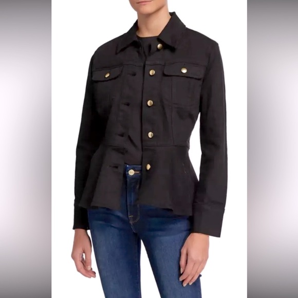 Frame Denim Jackets & Blazers - Frame Flounce Denim Jacket Size M, NEW